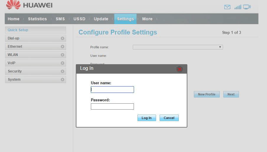 Huawei Router Login