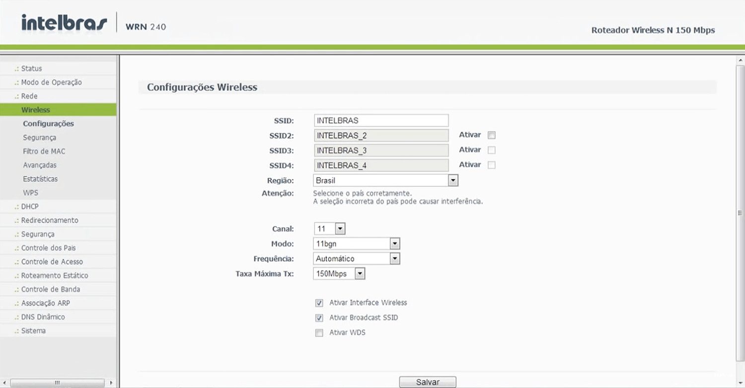 Intelbras Router Login