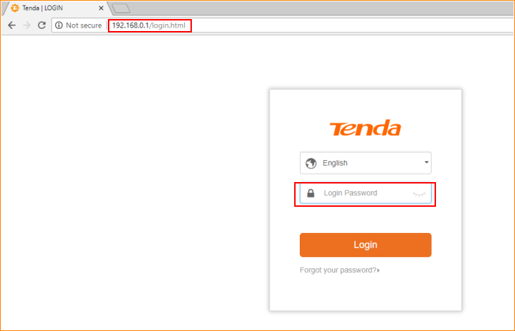 Tenda Router Login